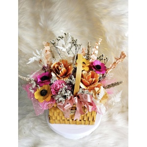 Peony Bloom Basket